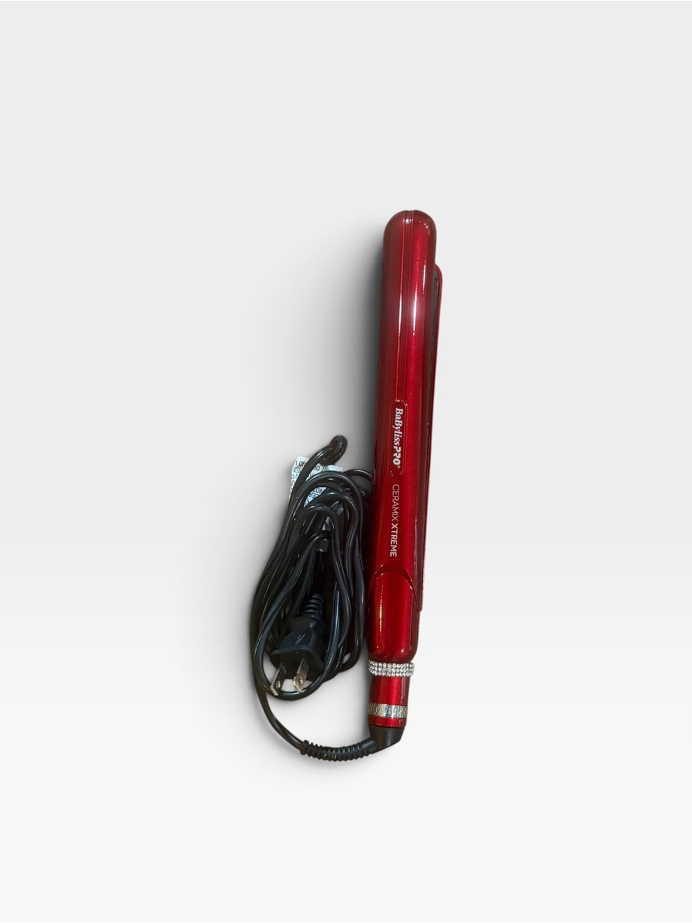 BaBylissPRO Red Ceramic Flat Iron - Sleek Styling Straightener